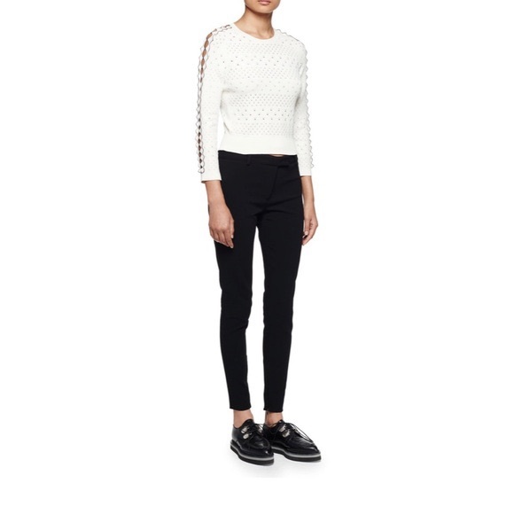 Alexander McQueen Ankle Zip Legging Pants - Picture 1 of 5